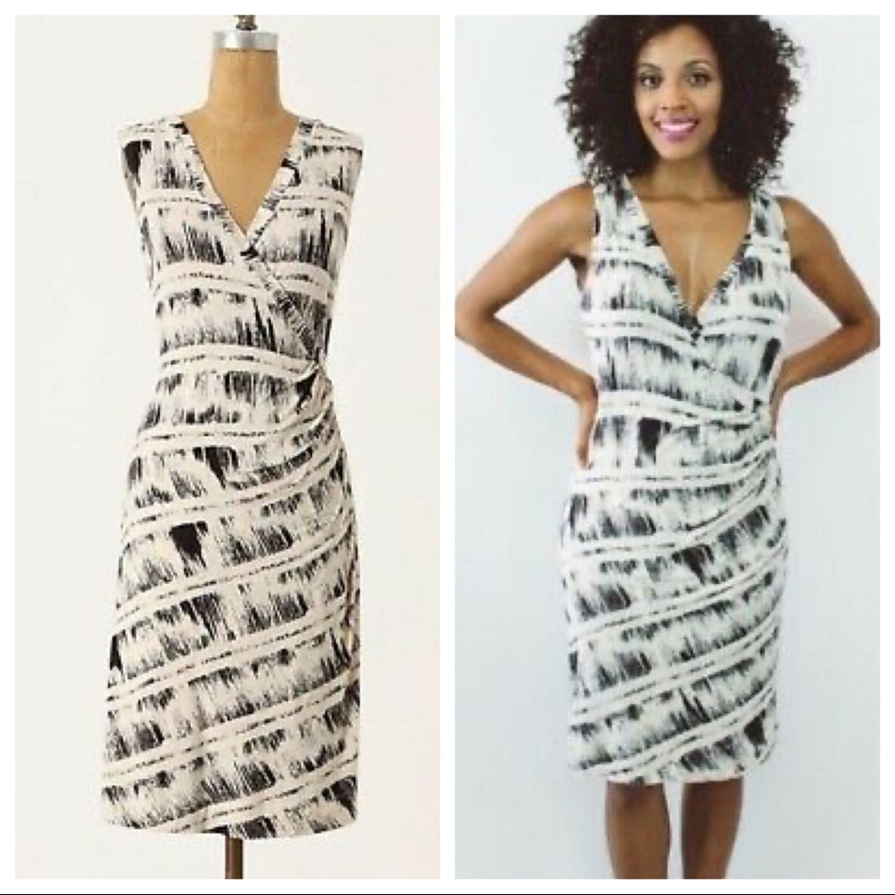 DELETTA | Isabel Faux Wrap Jersey Knit Dress